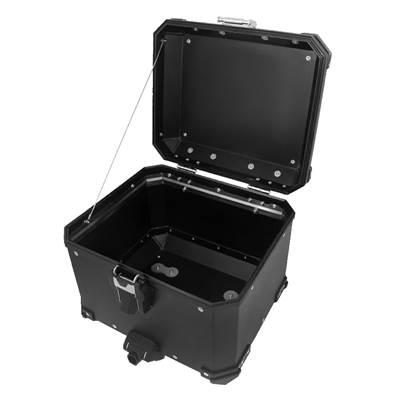 【並行輸入品】 ベネリtrk502x trk 502 x 502x用ブラックアルミニウムバイク 二輪ラゲッジボックスホルダーの画像