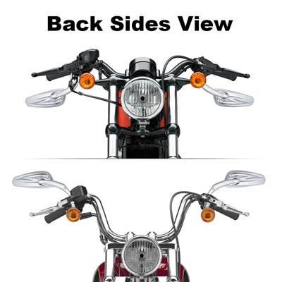 【並行輸入品】 バイク 二輪バックミラー ハーレーダビッドソン スポースター アイアン883 バングライドライダー