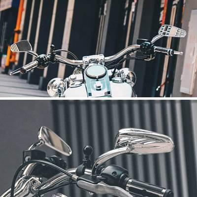 【並行輸入品】 バイク 二輪バックミラー ハーレーダビッドソン スポースター アイアン883 バングライドライダー