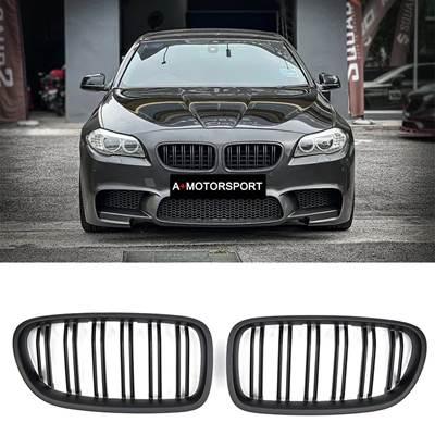 新品 f10.f11　カーボンタイプフロントグリル BMW F10 F11 5シリーズ用 スポーツタイプ リアルカーボン キドニー