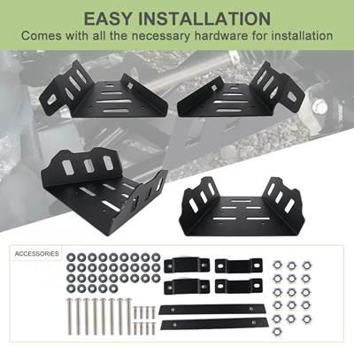 【並行輸入品】 ホンダパイオニア1000-5 2016-2019 2020 2021 4.0mm用バイク 二輪フロントリアアームスプラッシュガード アルミニウムプロテクションの画像