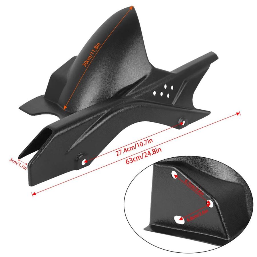【並行輸入品】ヤマハ MT-03 MT03 MT 03 YZFR3 YZF R3 2015 2016-2025 2024 2023用 バイク ハガー マッドガード スプラッシュガード プロテクター_7