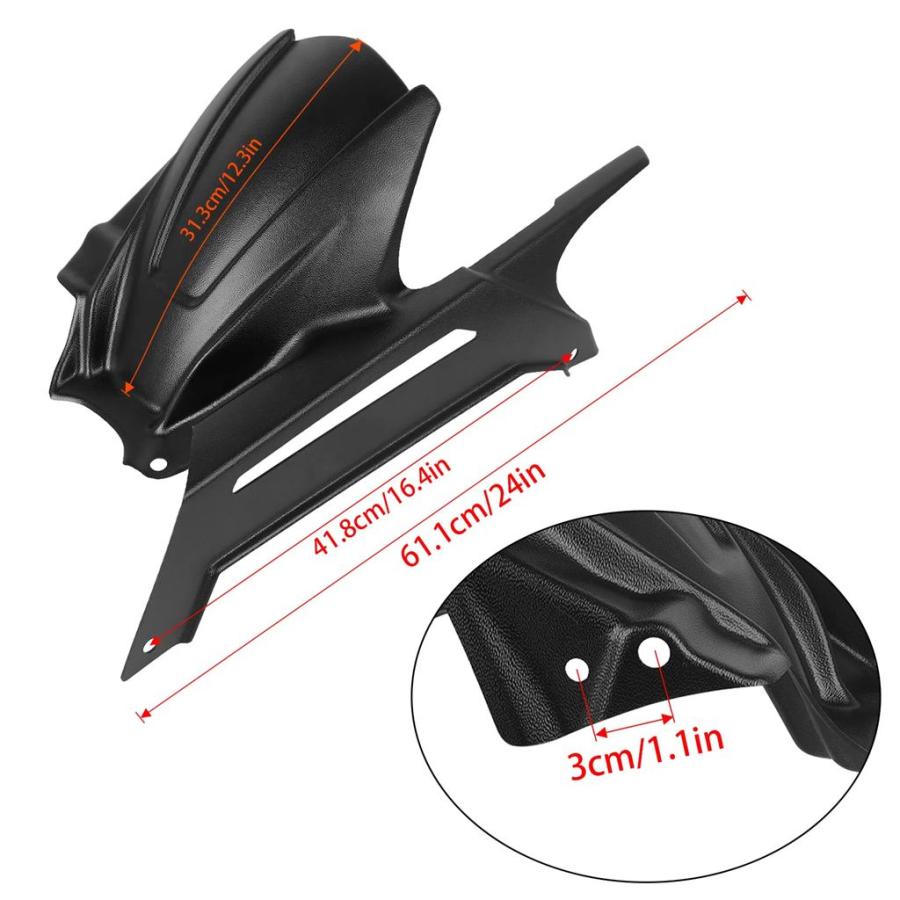 【並行輸入品】ヤマハ MT09 SP Y-AMT MT-09 MT 09 2021-2025 バイクアクセサリー リアホイールハガー マッドガード フェンダー スプラッシュガード_3