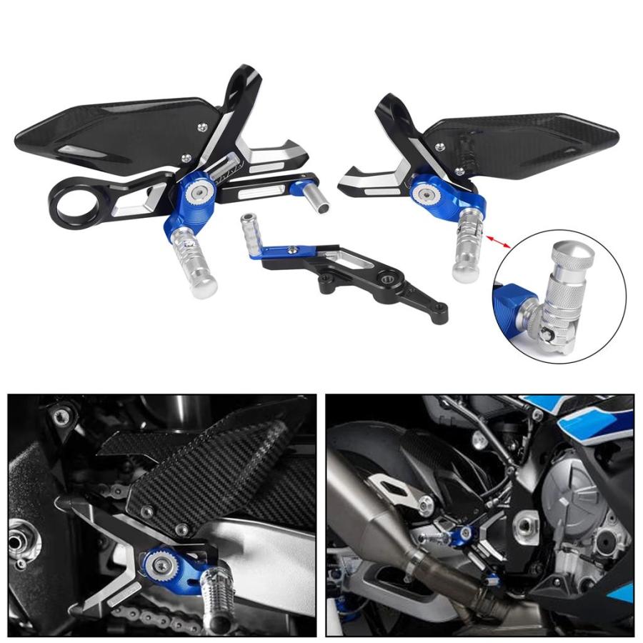 【並行輸入品】BMW S1000RR 2019-2023用カーボンバイク 二輪リアレスト フットレストの画像