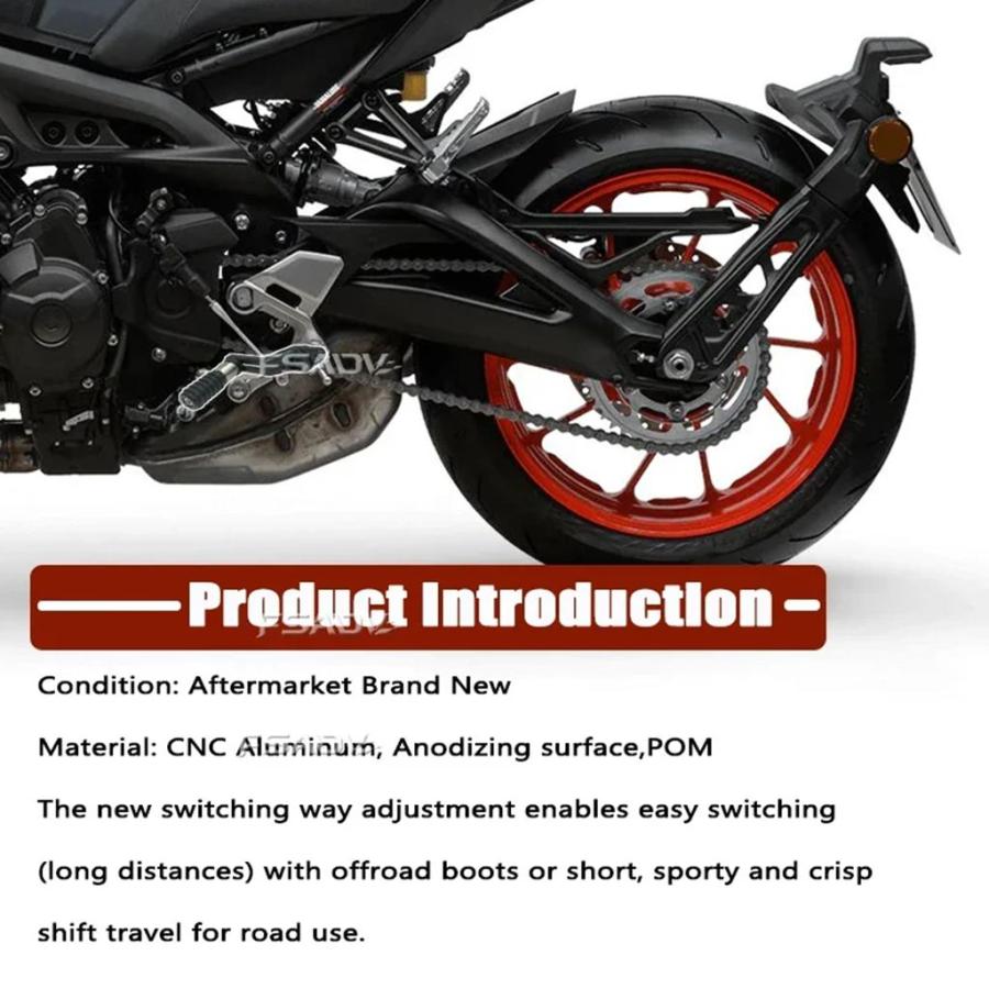 【並行輸入品】MT09 折りたたみギアシフターシフトペダルレバーヤマハ MT-09 Tracer9 gt 2020 2021 2022 2023 バイクアクセサリー_5