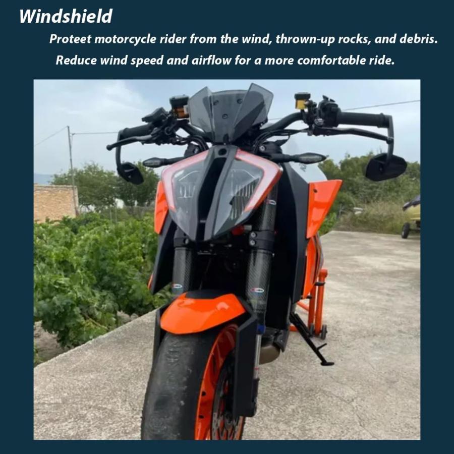並行輸入品】KTM Duke 125 250 390 2024用バイクアクセサリー ウインド