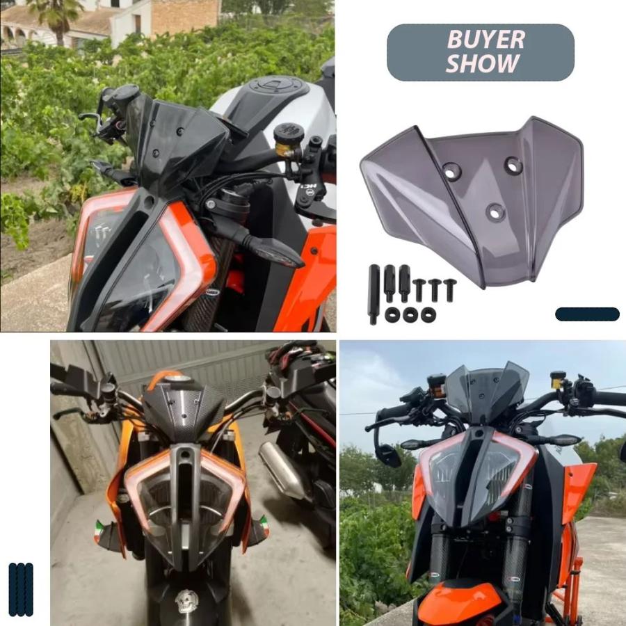 並行輸入品】KTM Duke 125 250 390 2024用バイクアクセサリー ウインド