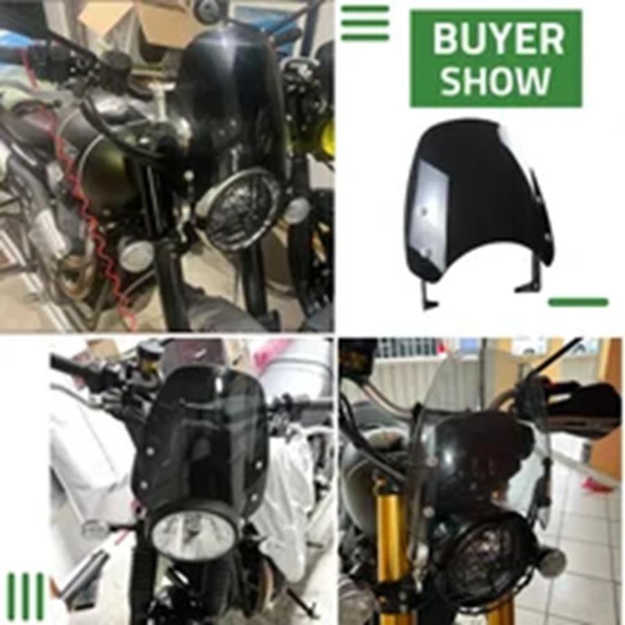 【並行輸入品】バイクフライスクリーンフロントガラス風防トライアンフボンネビルスクランブラー 1200 XC BE XE 2019-2023の画像