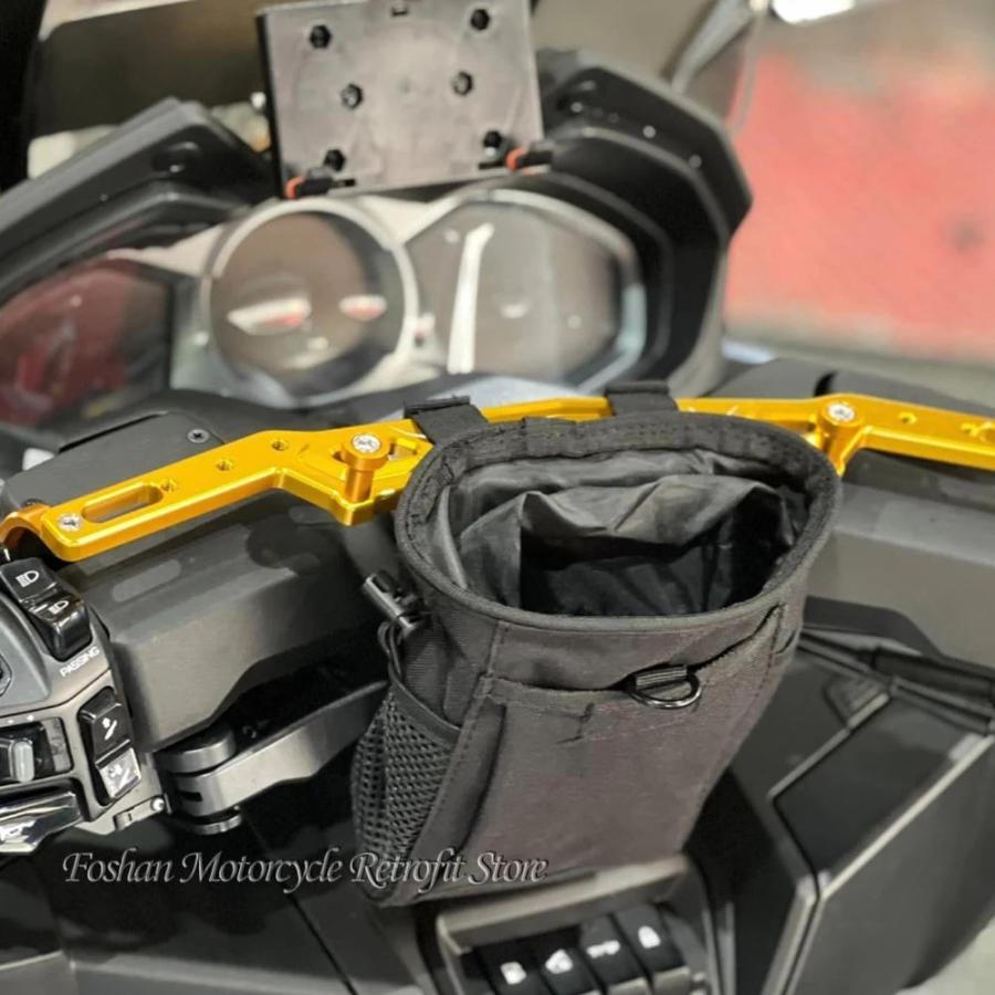 【並行輸入品】プレミアムバイク 二輪ハンドルバー 収納バッグ スピードメーター アクセサリー kymco ak550の画像