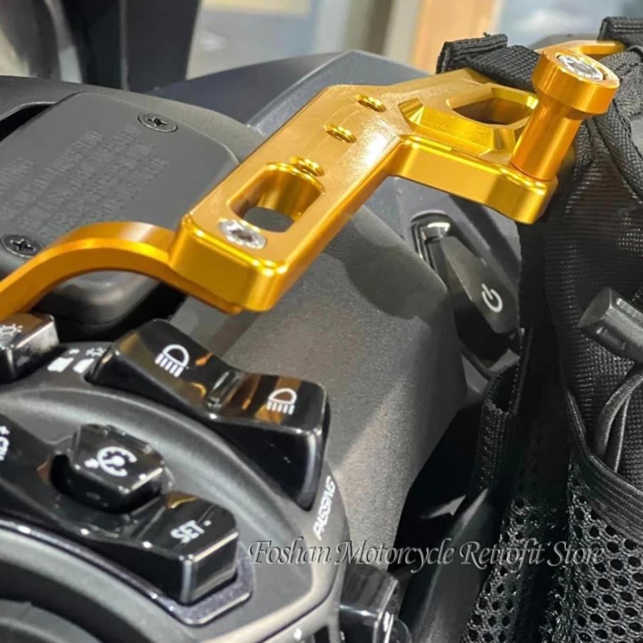 【並行輸入品】プレミアムバイク 二輪ハンドルバー 収納バッグ スピードメーター アクセサリー kymco ak550の画像