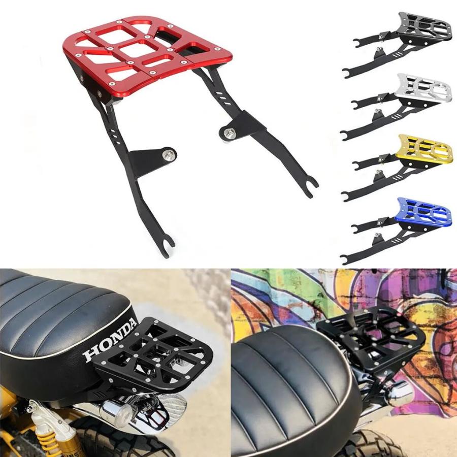 【並行輸入品】8.5mm 7075アルミニウム 5mmステンレスCNCリアラゲッジラックキャリア ホンダ モンキー125 JB02 JB03 JB05 2019-2025対応