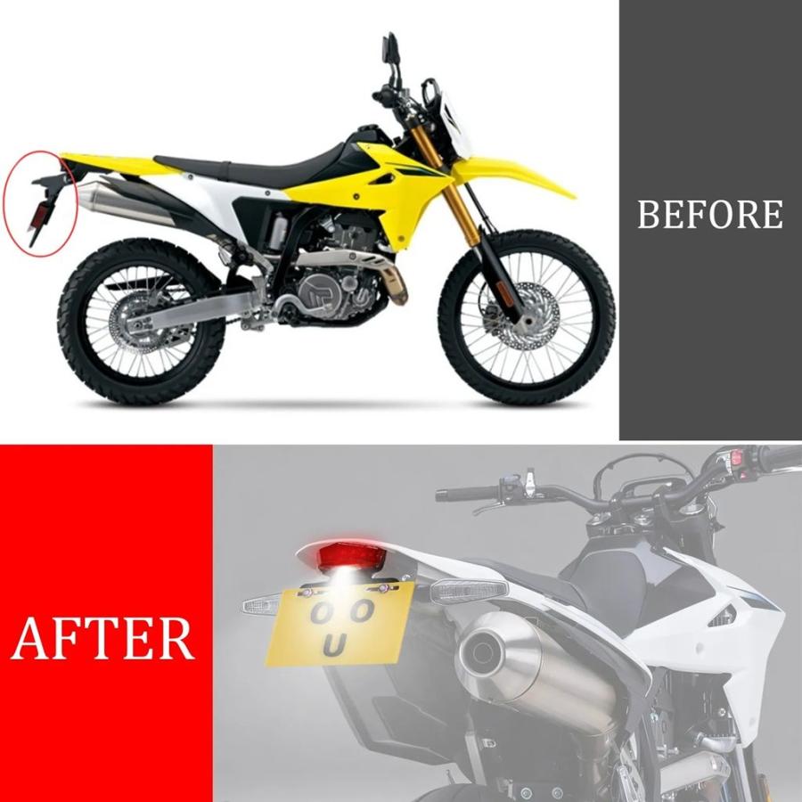 スズキ DR125S リアフェンダー・テールランプ 並行輸入品】スズキ DRZ4S/DR-Z4SM 2025年モデル用 スリムテール