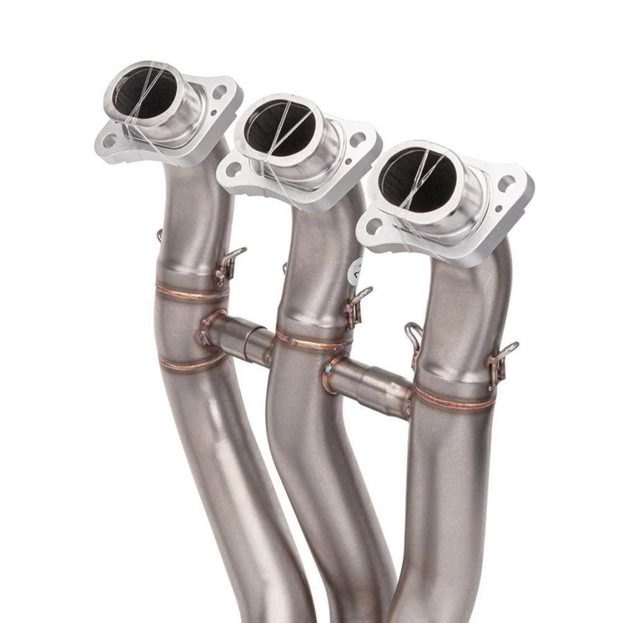 【並行輸入品】バイクエキゾーストサイレンサー フルシステム トライデントタイガー660スポーツ2021 2022 2023_5