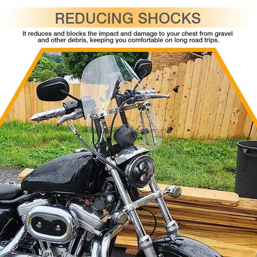 【並行輸入品】バイクアクセサリー 7/8 インチフロントガラス 1インチ ハンドルバーフロントガラスハーレーツーリング FLHT FLHX ソフテイル FL ダイナスポ_6