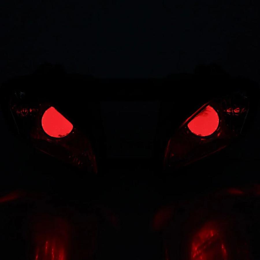 【並行輸入品】バイクアクセサリーヘッドランプカスタム HID プロジェクターヘッドライトアセンブリエンジェルアイ LED ヘッドライトヤマハ YZF R6_3