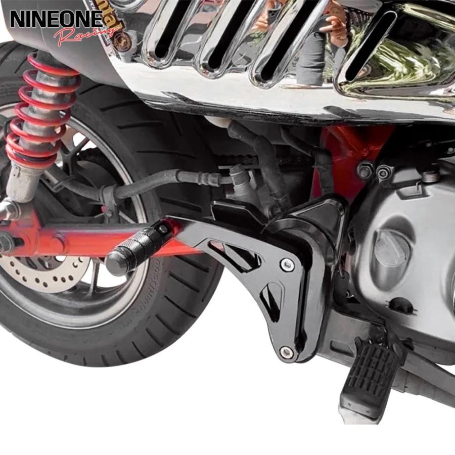 【並行輸入品】ホンダ モンキー125 Z125 2018-2025用 CNC折りたたみ式リアピリオンシート用フットペグ 拡張大型フットレストペダル ブラケット付き JB02_4