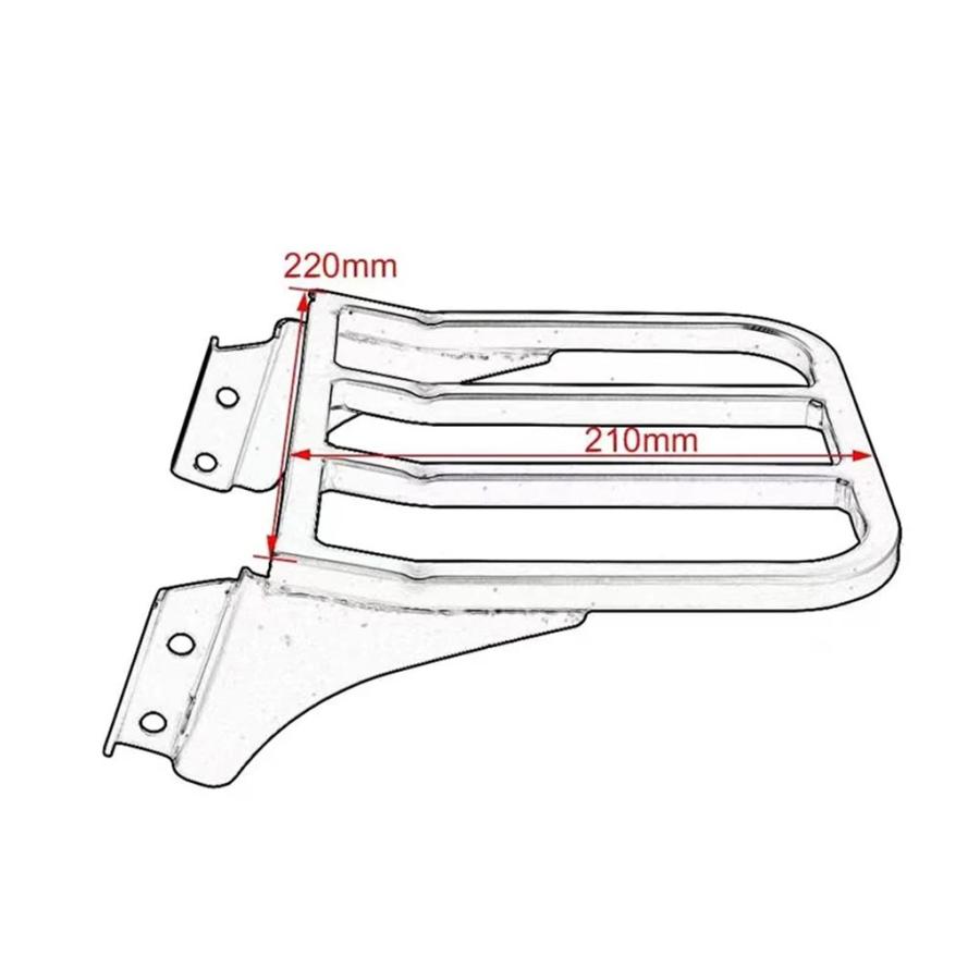 【並行輸入品】ハーレーベルト用バイクラゲッジラック ロードグライドボックス ハーレースポーツスターxl 883 1200 hersoftail flst dyna