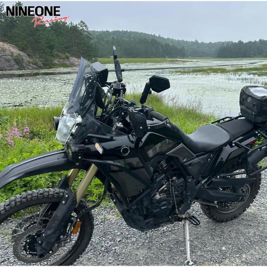 【並行輸入品】Tenere 700 バイクサイドフロントガラスウインドスクリーンハンドシールドハンドルバーウインドディフレクターヤマハ TENERE700 XTZ XT700Zの画像