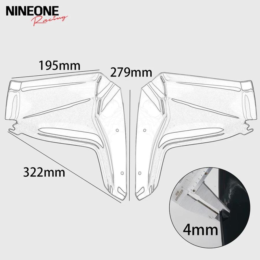 【並行輸入品】Tenere 700 バイクサイドフロントガラスウインドスクリーンハンドシールドハンドルバーウインドディフレクターヤマハ TENERE700 XTZ XT700Zの画像
