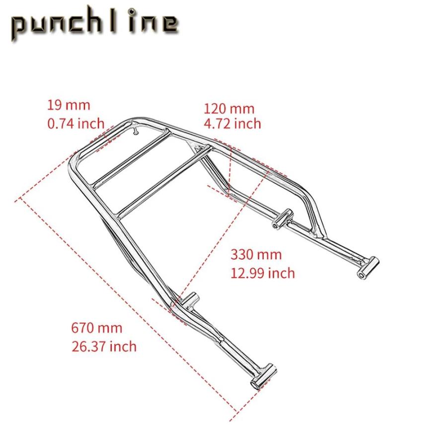【並行輸入品】メテオ 350 2021-2025 キャリアリアテールラックトップボックスケーススーツケースキャリアボード適合