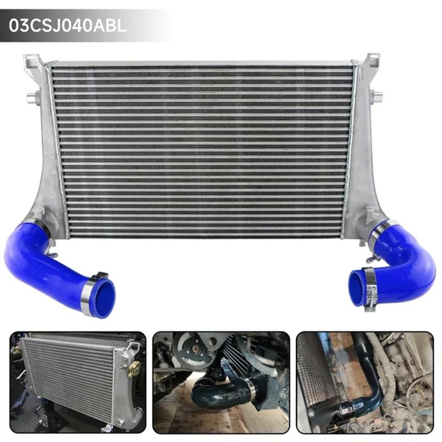 【並行輸入品】インタークーラーキット 70MM VW GTI MK7 ゴルフ アルテオン R アウディ A3/S3 シュコダ アルテオン セアト 1.8T 2.0T TSI 2015+の画像