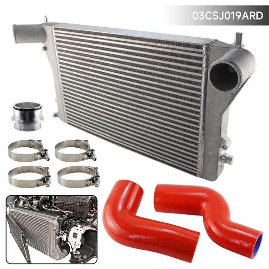 【並行輸入品】ブラック/ブルー/レッド ターボ インタークーラー ホース キット VW ゴルフ GTI 2.0T MK5/MK6 06-10 / アウディ A3/S3 - FMICの画像