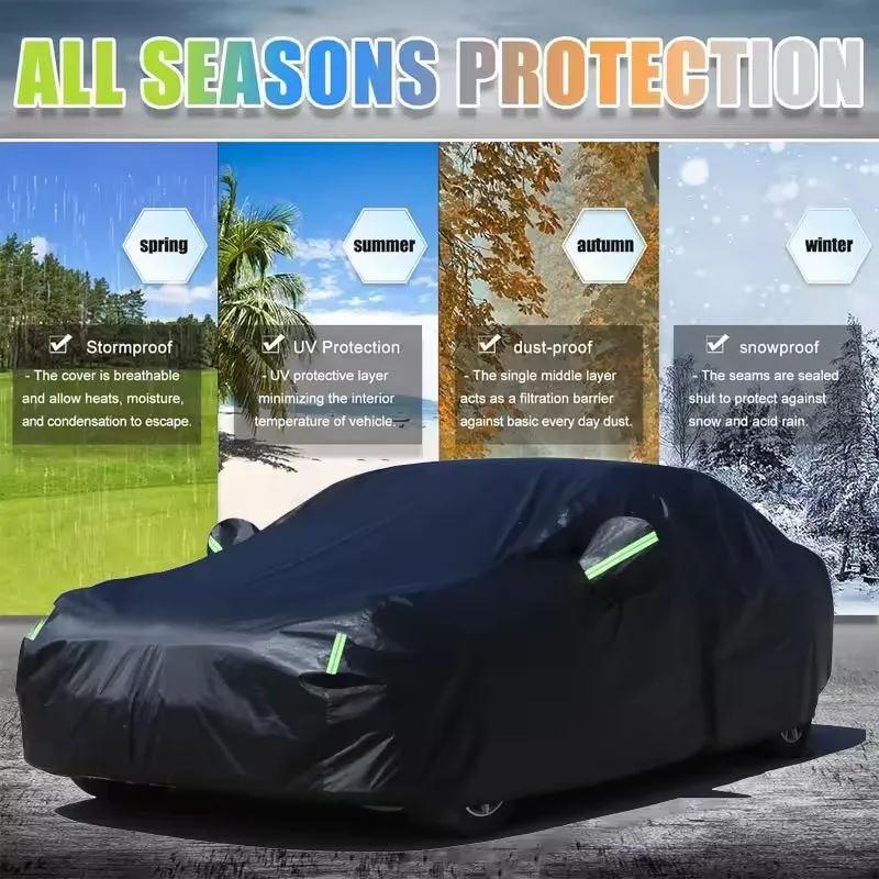 【並行輸入品】BMW 4 シリーズ車カバー屋外防水防塵日雨雪保護オックスフォード布フルカーアクセサリーの画像