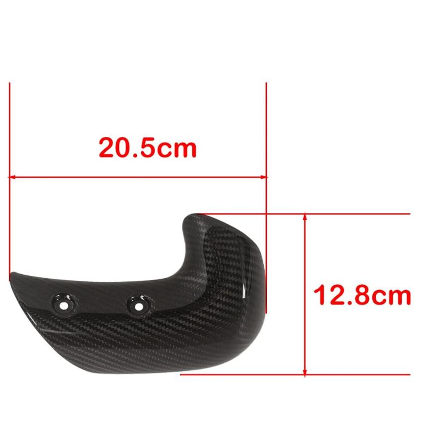 並行輸入品 カーボンエキゾーストカバー ツイルカバー バイクアクセサリー トライアンフロROCKET 3 2020 2021 2022 2023 3個_3