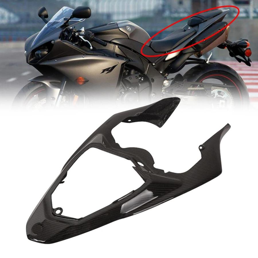 並行輸入品 ヤマハ用カーボンテールフェアリングカバー シートカバー アンダートレイ YZF-R1 R1 2009 2010 2011 2012_3