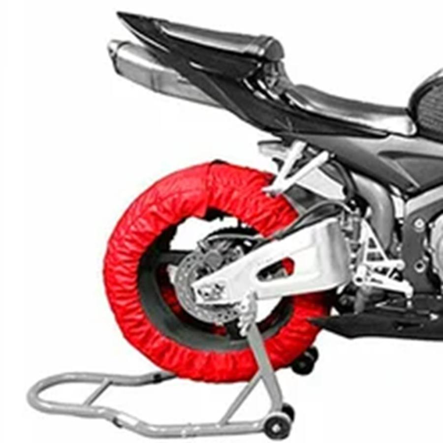 並行輸入品 バイク 二輪タイヤウォーマー 220V 電気毛布 17インチ フロントリアタイヤ 120/200の画像