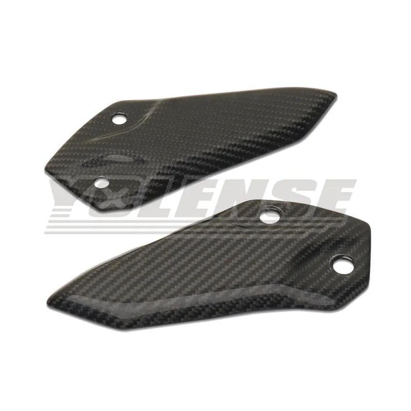 並行輸入品 カーボンバイクフットレストヒールガードカバーリアセット