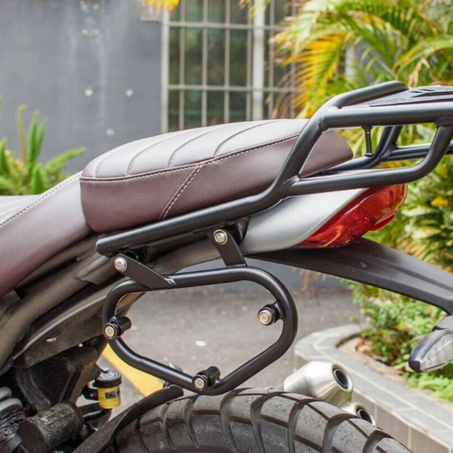 並行輸入品 バイクサドルバッグラックサイドケースサポートブラケット