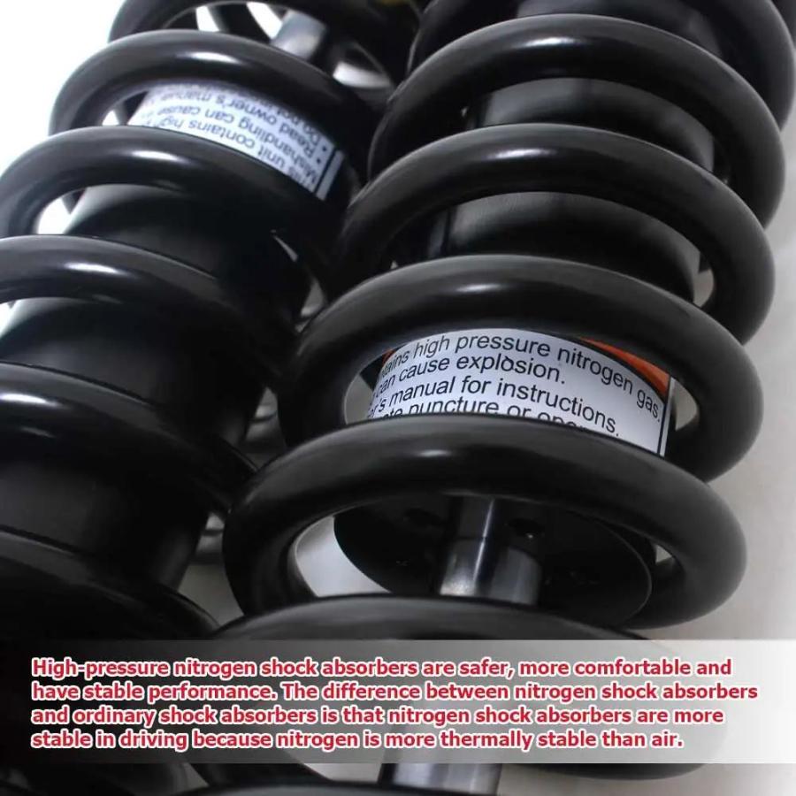 並行輸入品 リアサスペンションスプリングショックアブソーバー 343mm ハーレーツーリングスポーツスター883 1200 ホンダ ヤマハの画像