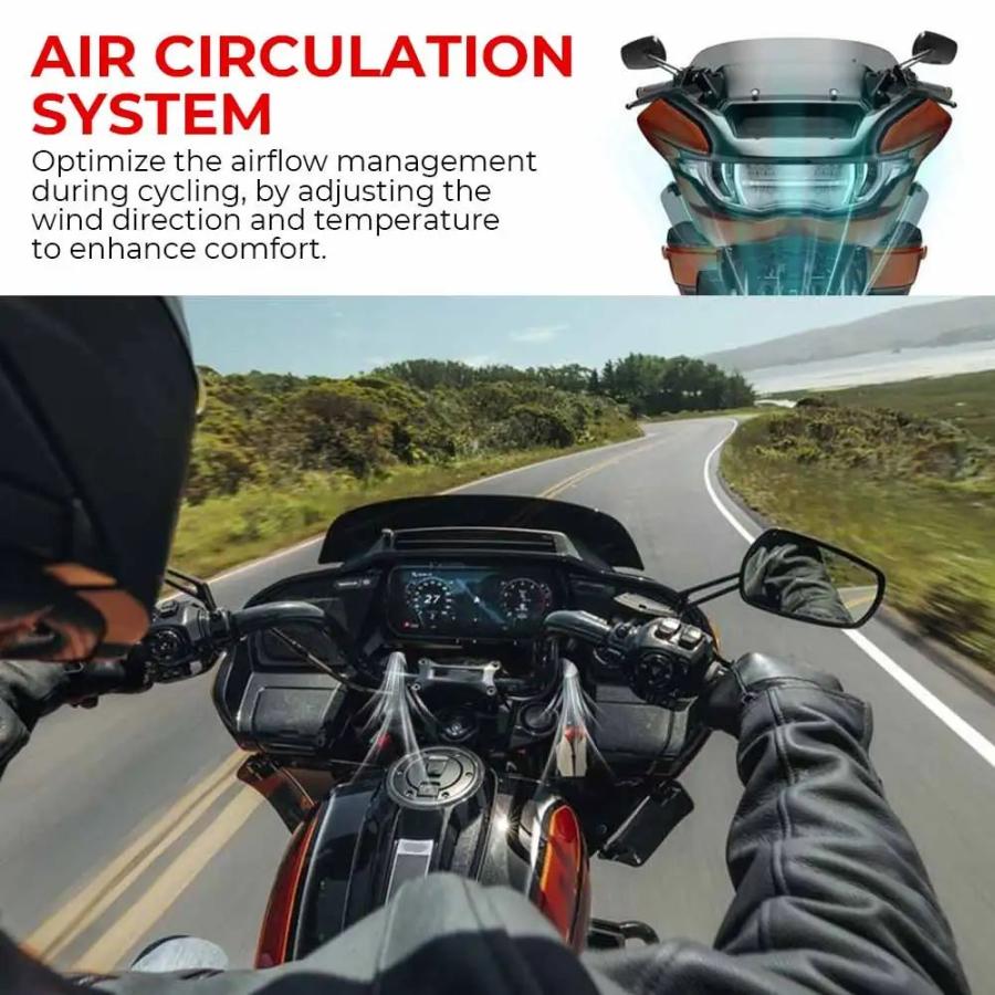 並行輸入品 1 ペアバイクインナーフェアリングエアダクトハーレーツーリングロードグライド CVO/SE ST FLTRXSE FLTRXSTSE FLTRXの画像