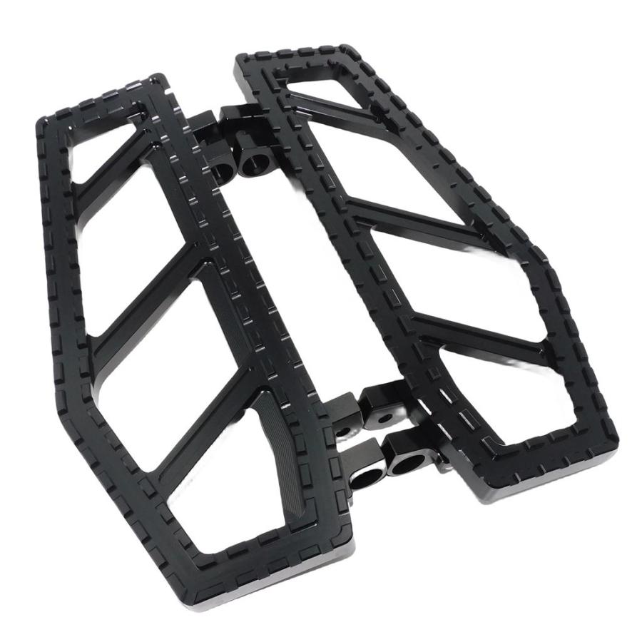 並行輸入品 バイクフロアボードフロントリアフットペグフットレストハーレーダイナ FLD ツーリングロードストリートグライドソフの画像