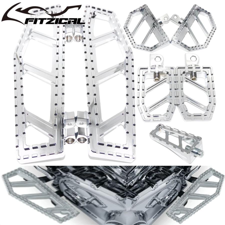 並行輸入品 バイクフットペグフットレストペダルフロアボードシフターペグハーレーダイナ FLD 12-16 ツーリングロードグライド 1
