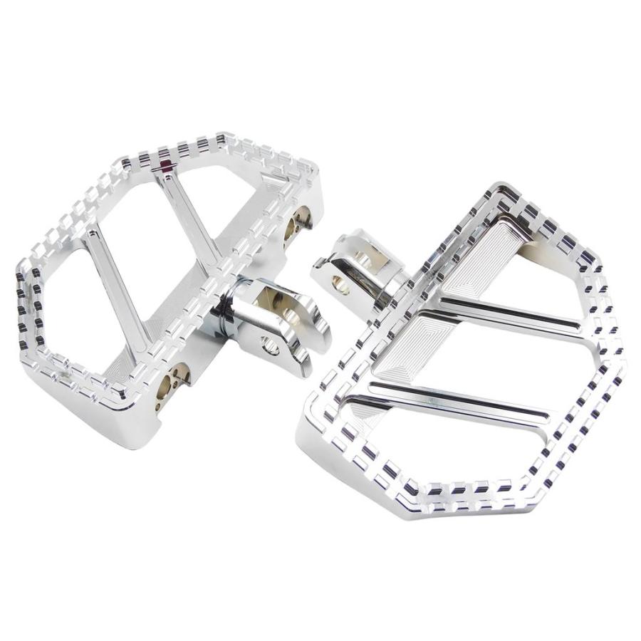 並行輸入品 バイクフロントフットペグフロアボードペダルボバーフットレストハーレーソフテイル FLFBS ファットボーイヘリテージ_6