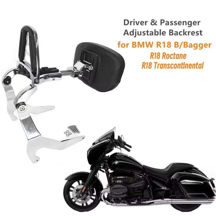 並行輸入品 BMW R18B バガー R18 ロクタン R18 トランスコンチネンタル 多目的調整可能 ドライバー/パッセンジャー用 シシーバーの画像