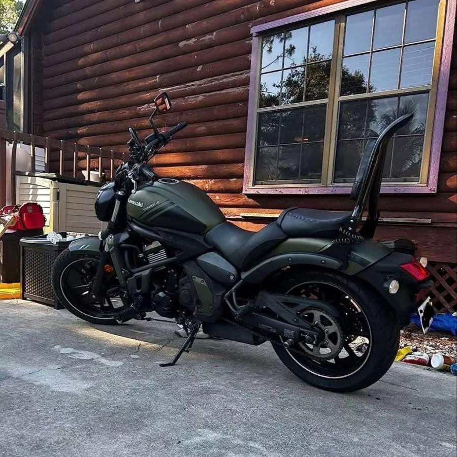 並行輸入品 2015-2025年式カワサキ バルカンS EN 650 VN650 S650 650CC対応 バイク リアシシーバー キャリア付き 助手席の画像