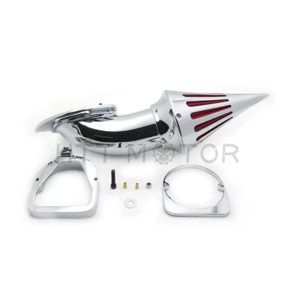 並行輸入品 バイクスパイクエアクリーナーキットインテークフィルターホンダ 1998-2013 シャドウスピリット/ACE 750 メッキ_6