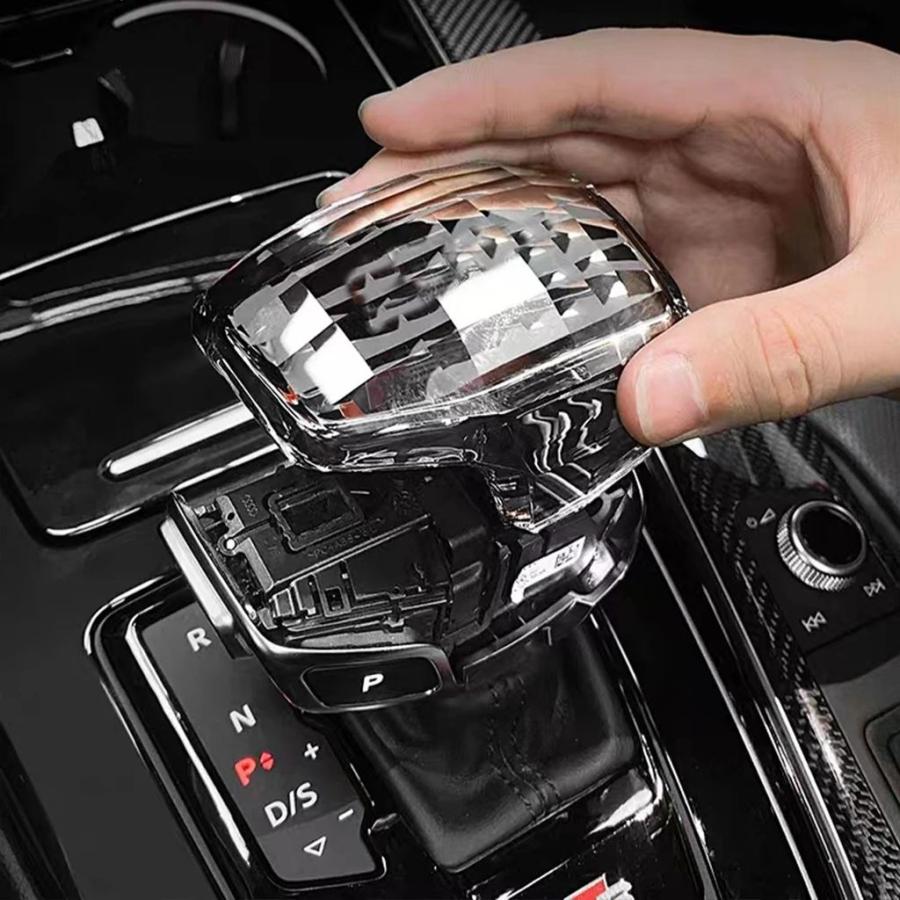 並行輸入品 右ハンドル用クリスタルシフトノブ アウディA4/A5/A6/Q7/S4