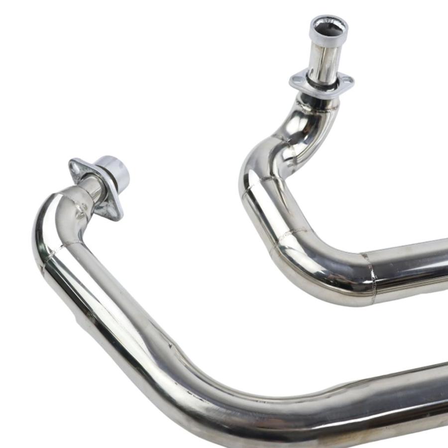 並行輸入品 ヤマハ ビラーゴ 535 XV 400 XV535 XV400 XV535/400 1984-2004年式 バイク用 デュアルエキゾースト フルシステムマフの画像