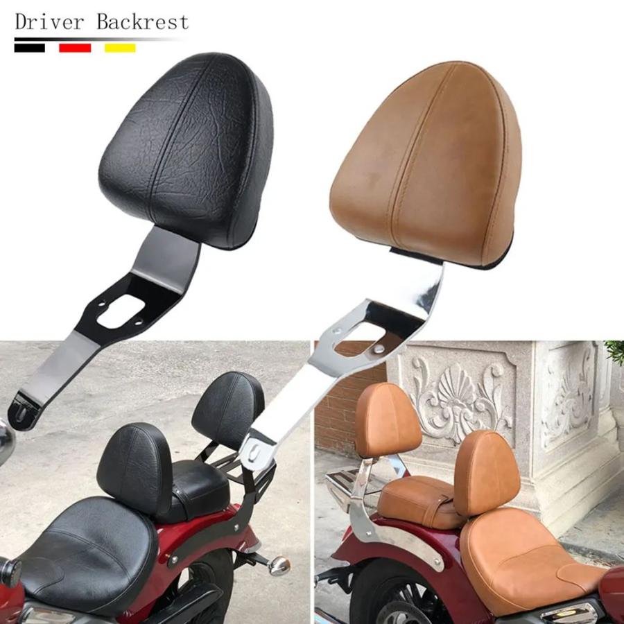並行輸入品 バイクドライバーライダーシートバッククッションサポートパッドアクセサリーインディアンスカウト/インディアンスカ_5