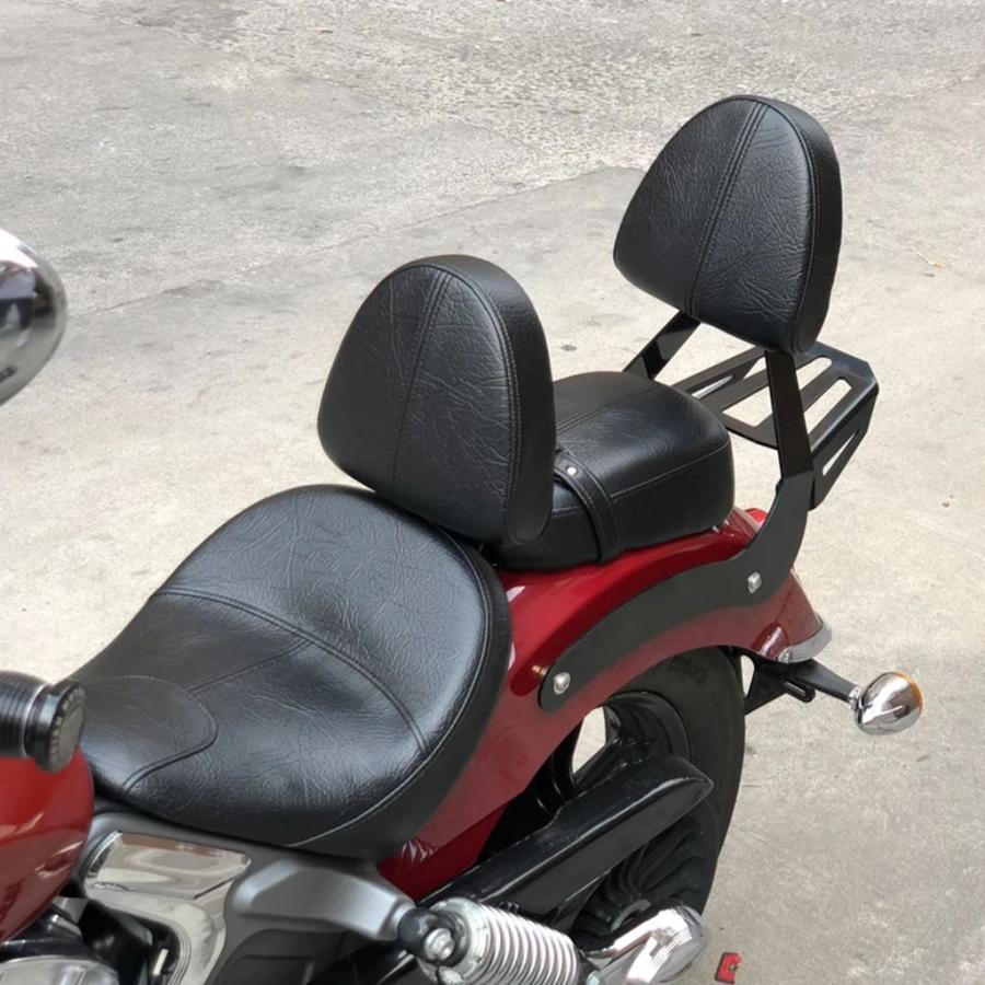 並行輸入品 バイクドライバーライダーシートバッククッションサポートパッドアクセサリーインディアンスカウト/インディアンスカ_7
