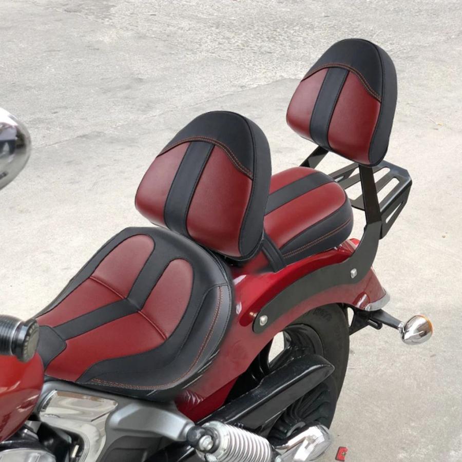 並行輸入品 バイクドライバーライダーシートバッククッションサポートパッドアクセサリーインディアンスカウト/インディアンスカ_8
