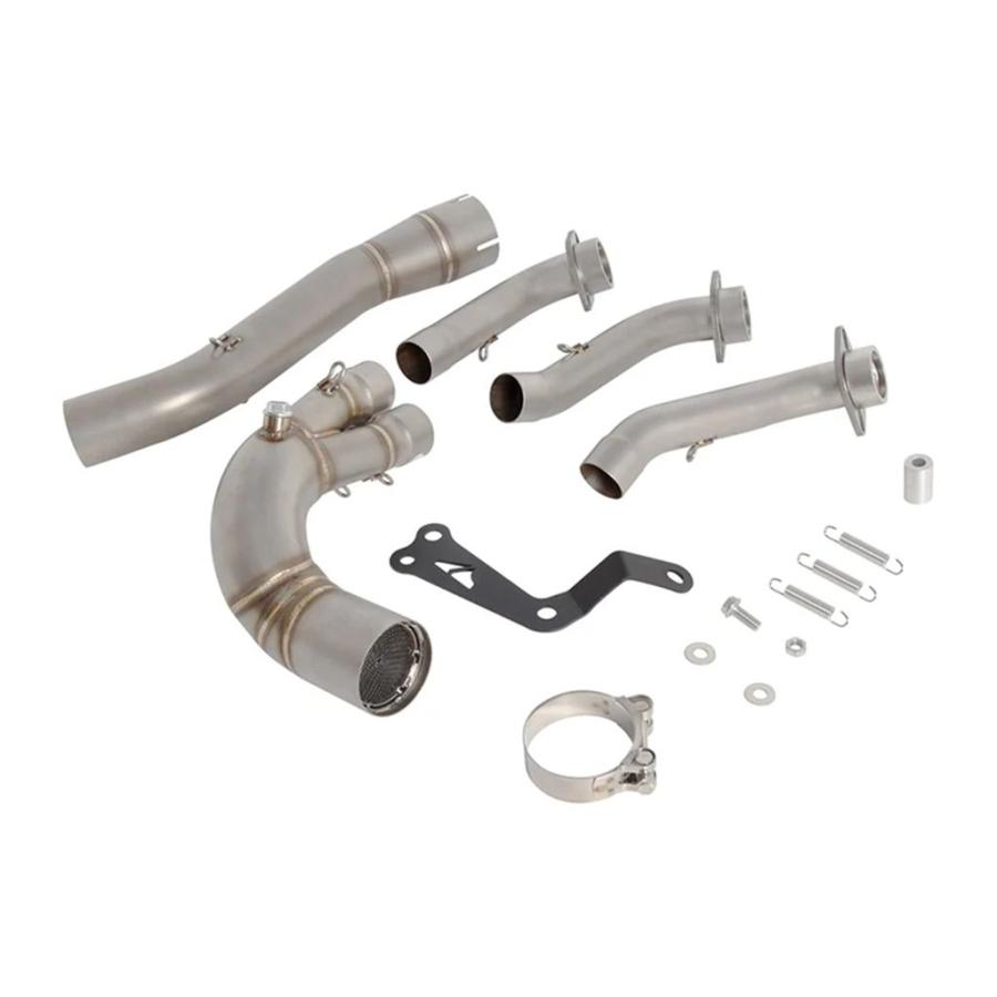 並行輸入品 スリップオン MT-09 FZ09 MT 09 XSR900 GT 2024 2025 バイク排気エスケープシステムマフラーフロントミドルリンクパ