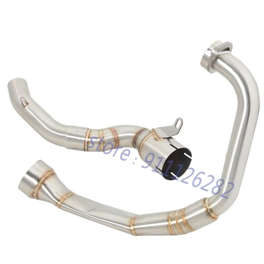 並行輸入品 バイクエキゾーストシステム 51MM 250 390アドベンチャー RC390 2020 2021 2022用フロントセンターリンクパイプ_7