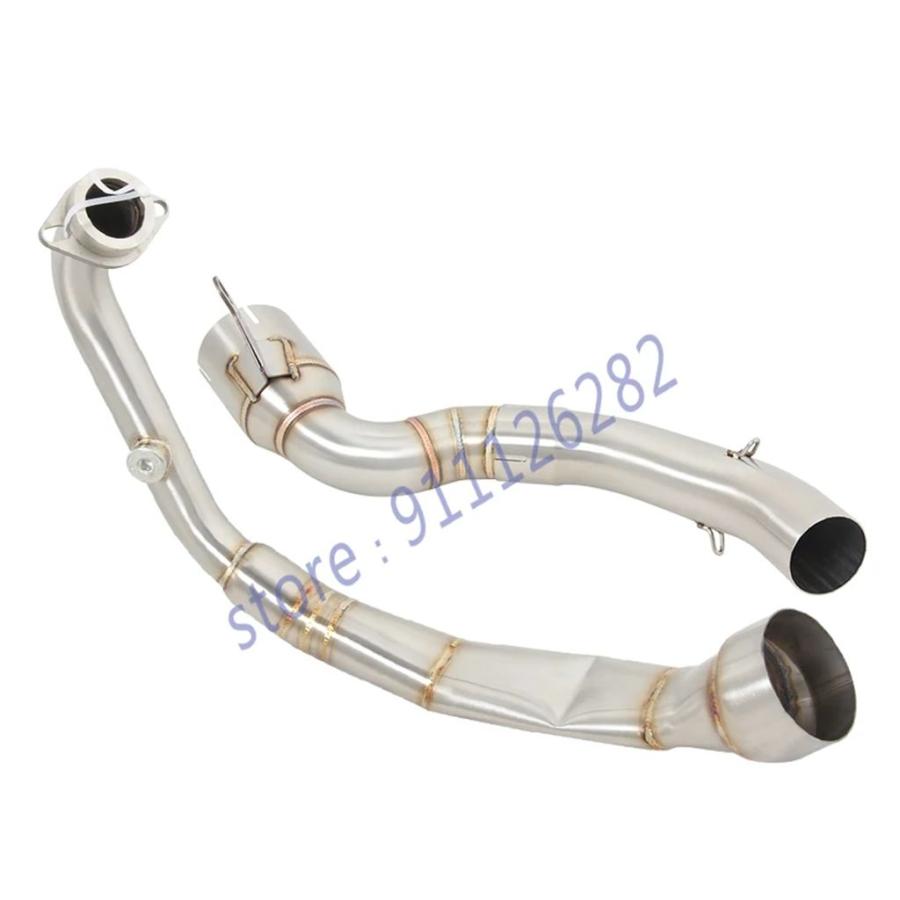 並行輸入品 バイクエキゾーストシステム 51MM 250 390アドベンチャー RC390 2020 2021 2022用フロントセンターリンクパイプ_8