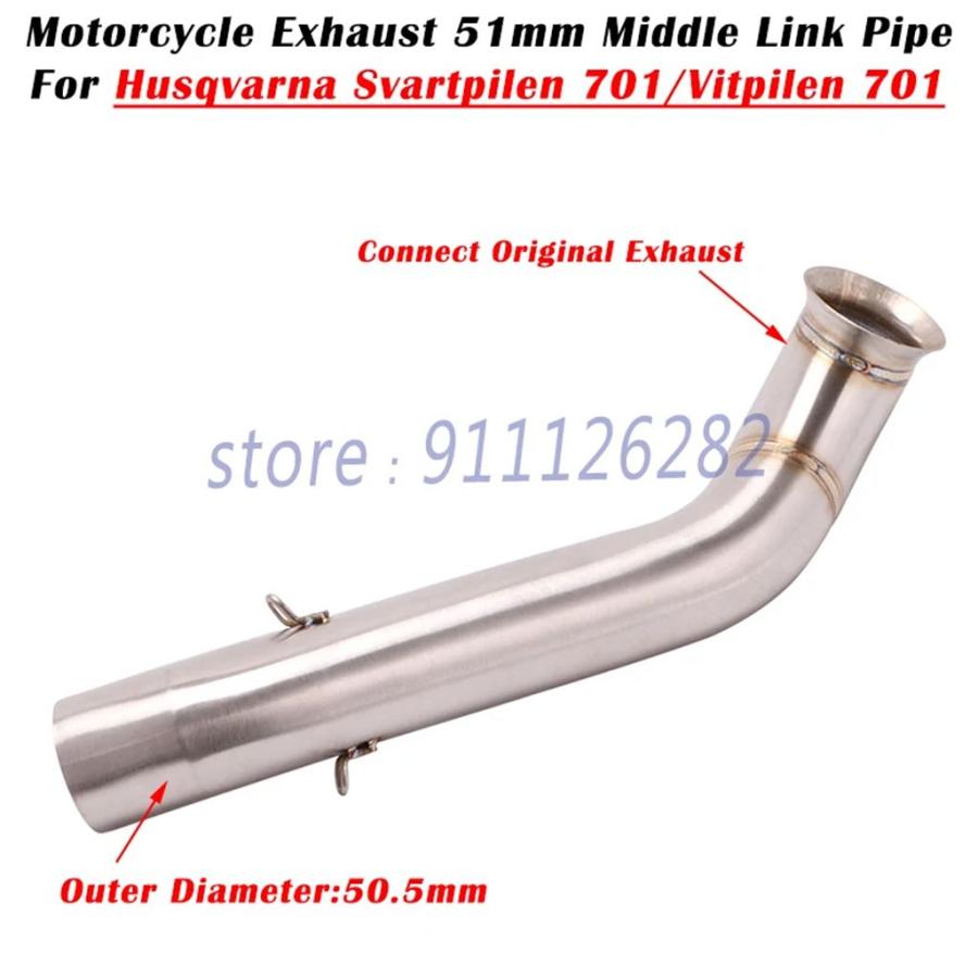 並行輸入品 ハスクバーナ スヴァルティピレン ヴィットピレン 701 バイク用排気システム カスタムマフラー フロント キャタライ_10