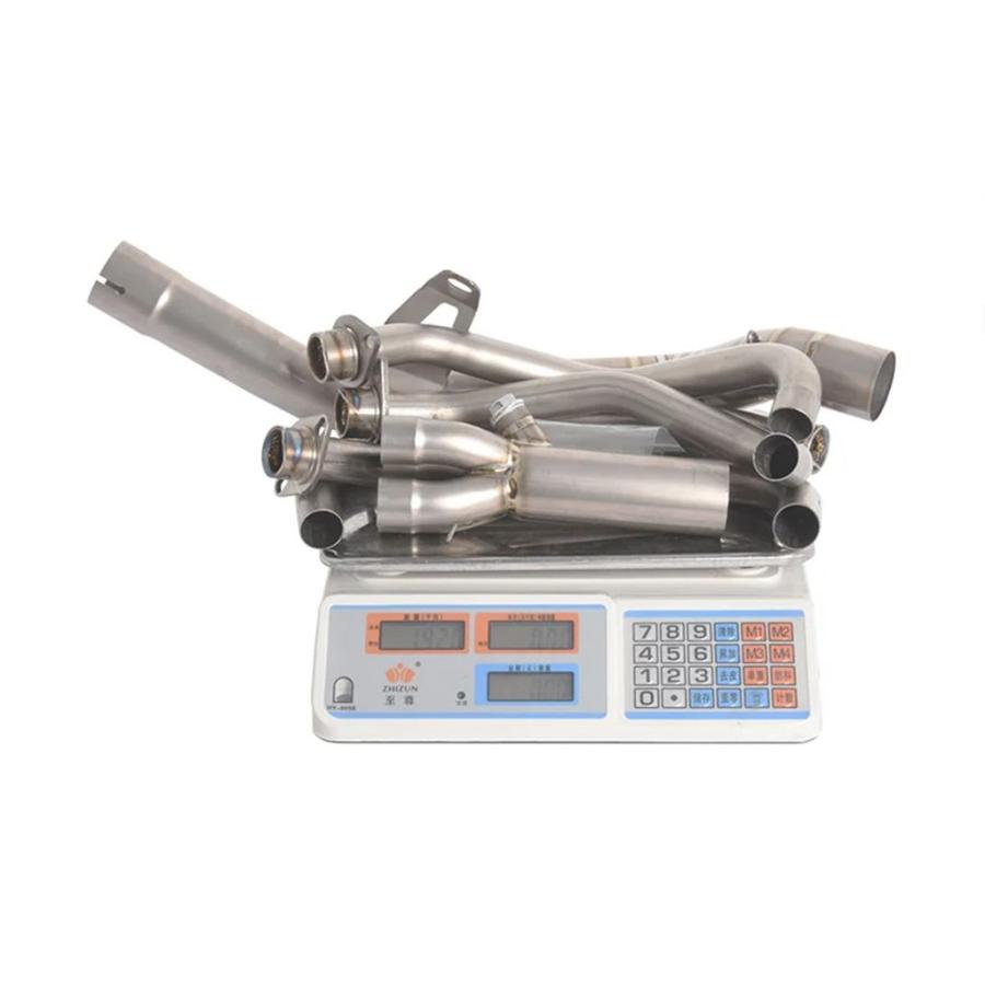 並行輸入品 CFMOTO 500SR 500 SR 2024 2025 バイク排気エスケープシステムマフラーチタン合金 51 MMフロントリンクパイプ_5